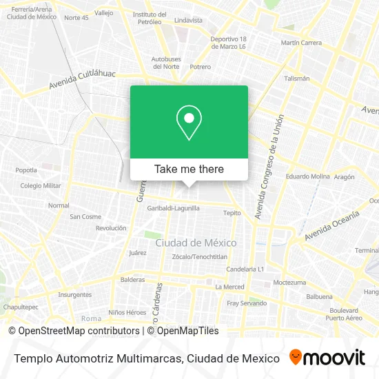 Templo Automotriz Multimarcas map