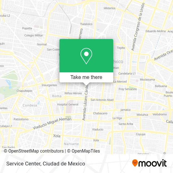 Service Center map