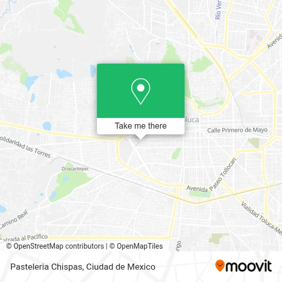 Pasteleria Chispas map