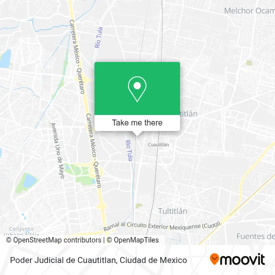 Poder Judicial de Cuautitlan map
