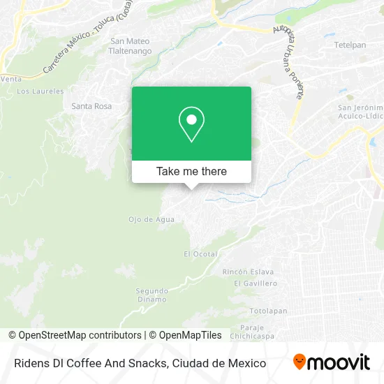 Ridens Dl Coffee And Snacks map