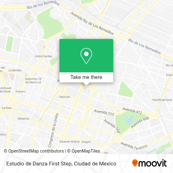 Estudio de Danza First Step map