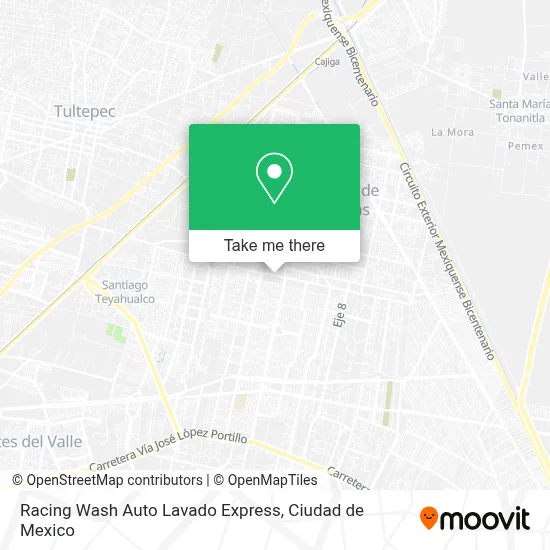 Racing Wash Auto Lavado Express map