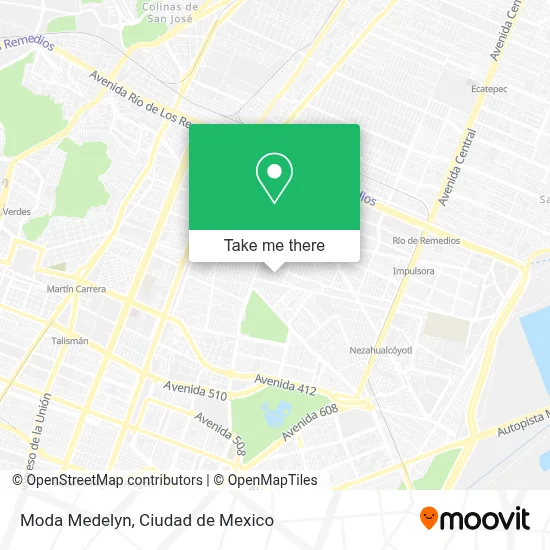 Moda Medelyn map