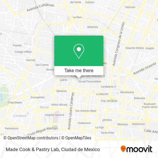 Made Cook & Pastry Lab map