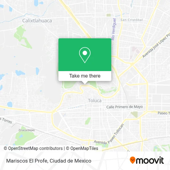 Mariscos El Profe map