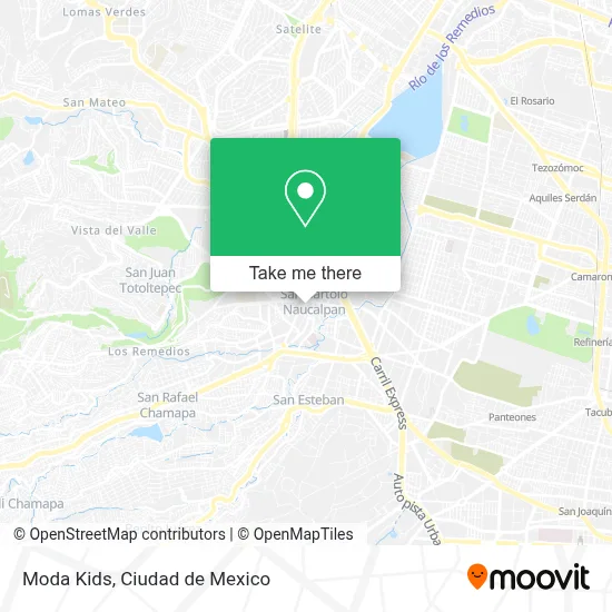 Moda Kids map