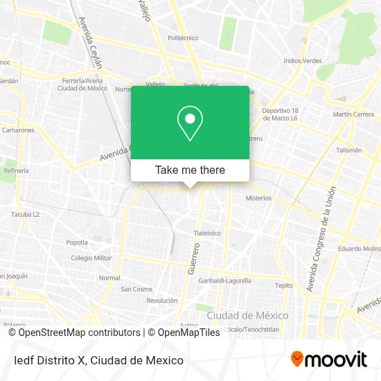 Iedf Distrito X map