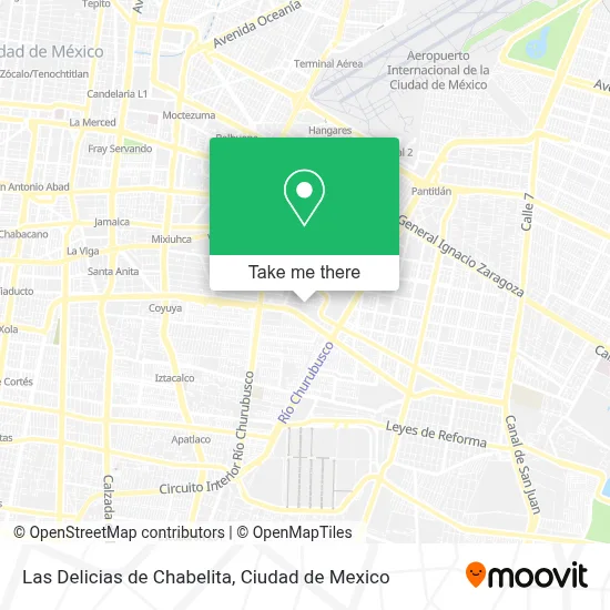 Las Delicias de Chabelita map