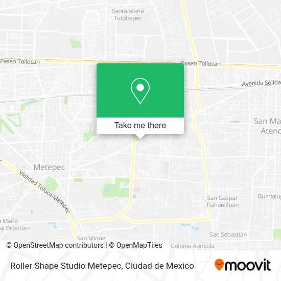 Roller Shape Studio Metepec map