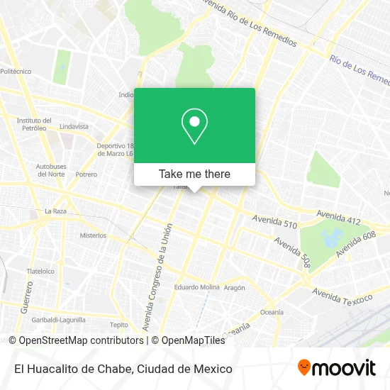 El Huacalito de Chabe map