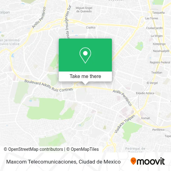 Maxcom Telecomunicaciones map