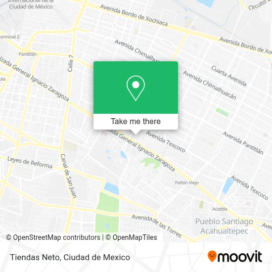 Tiendas Neto map