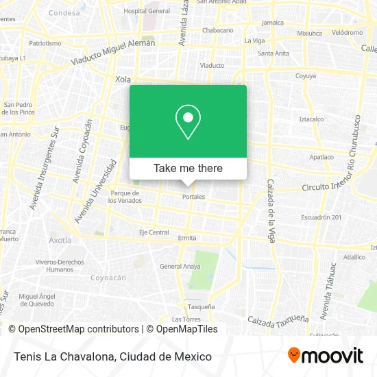 Tenis La Chavalona map