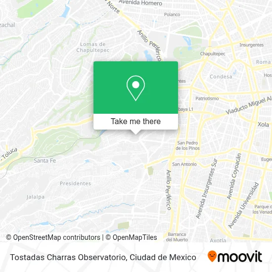 Tostadas Charras Observatorio map