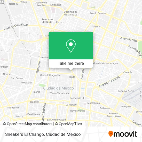 Sneakers El Chango map
