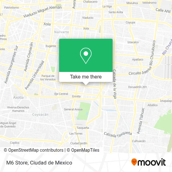 M6 Store map