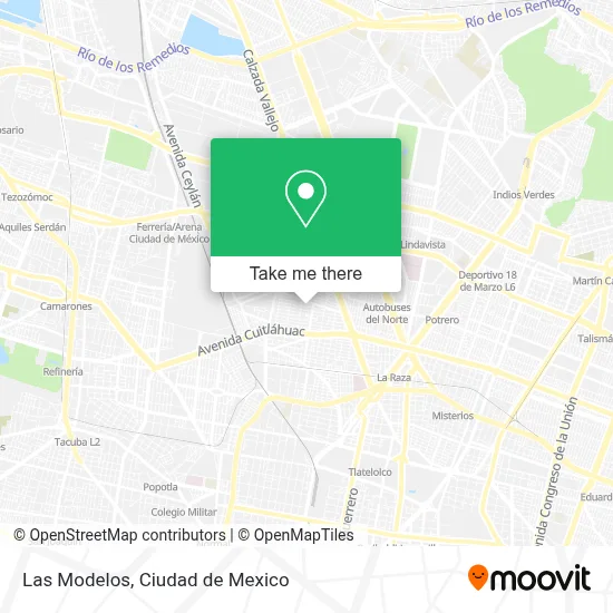 Las Modelos map