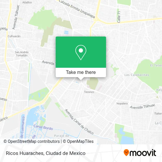 Ricos Huaraches map