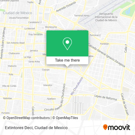 Extintores Deci map