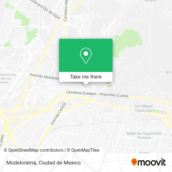 Modelorama map