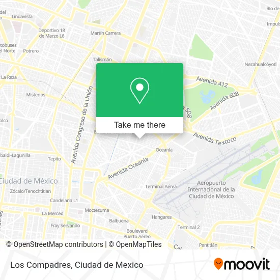 Los Compadres map