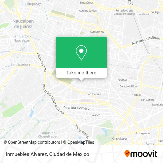 Inmuebles Alvarez map