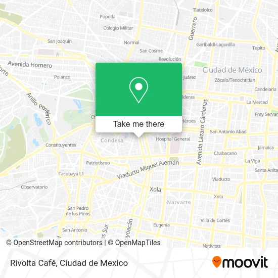 Rivolta Café map