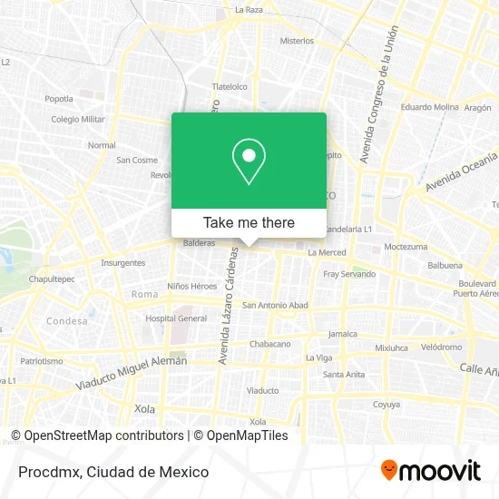 Procdmx map