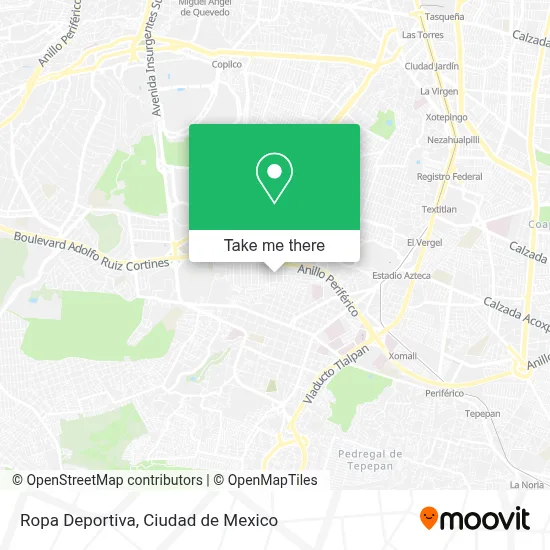 Ropa Deportiva map