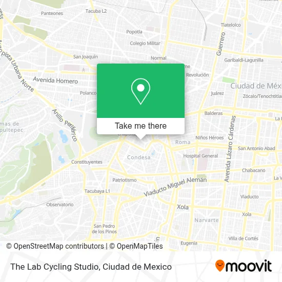 The Lab Cycling Studio map