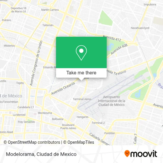 Modelorama map