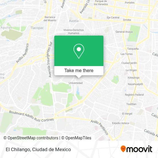 El Chilango map