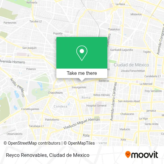 Reyco Renovables map