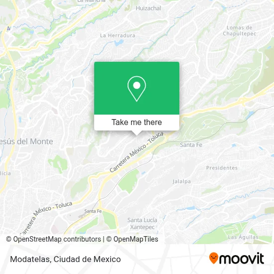 Modatelas map
