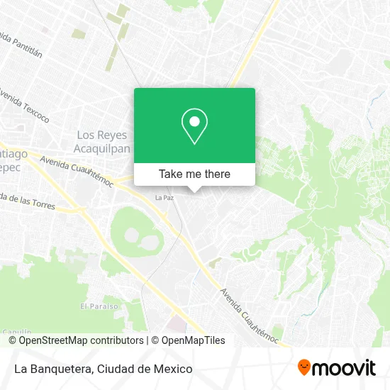 La Banquetera map