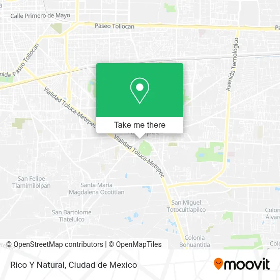 Rico Y Natural map