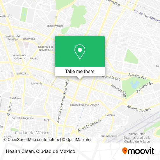 Health Clean map