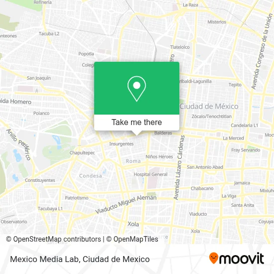 Mexico Media Lab map