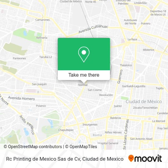 Rc Printing de Mexico Sas de Cv map