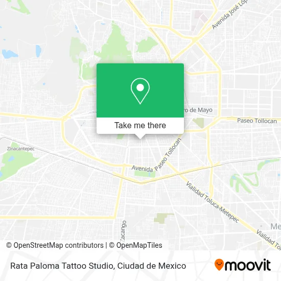 Rata Paloma Tattoo Studio map