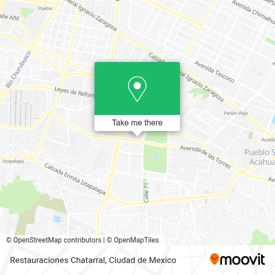 Restauraciones Chatarral map