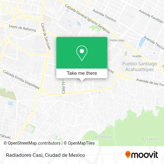 Radiadores Casi map