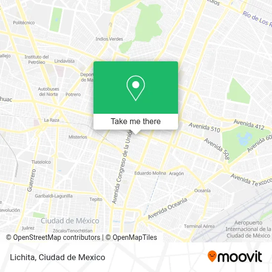 Lichita map
