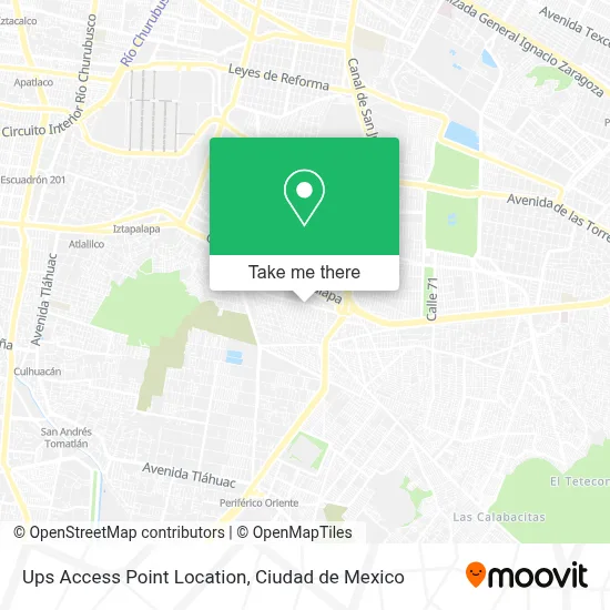 Ups Access Point Location map