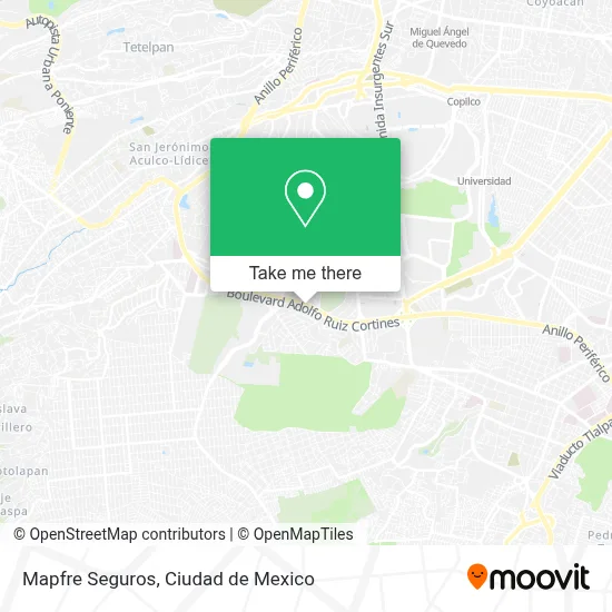 Mapfre Seguros map