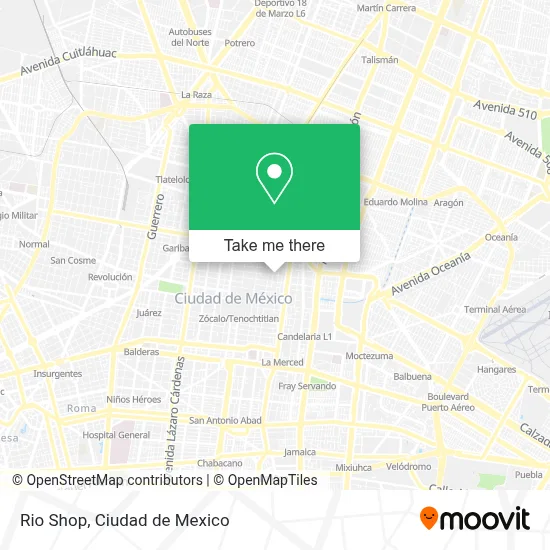 Rio Shop map