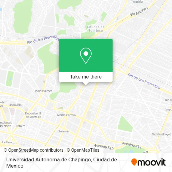 Universidad Autonoma de Chapingo map