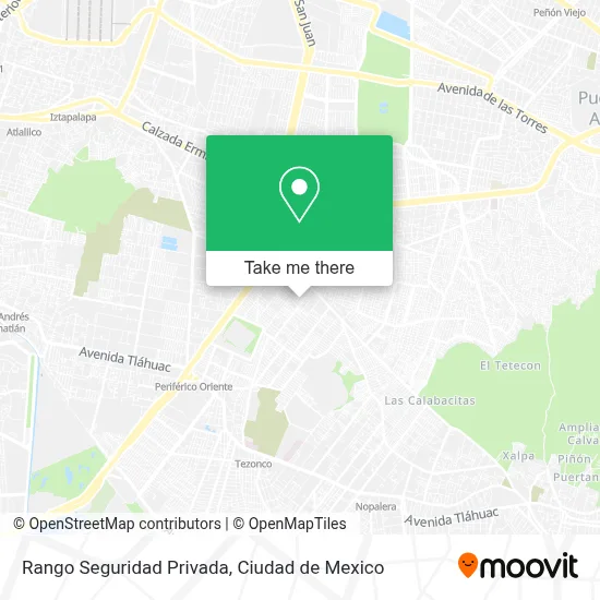 Rango Seguridad Privada map