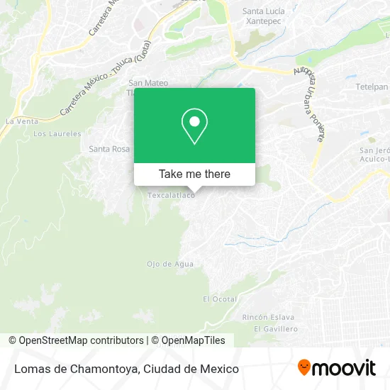 Lomas de Chamontoya map